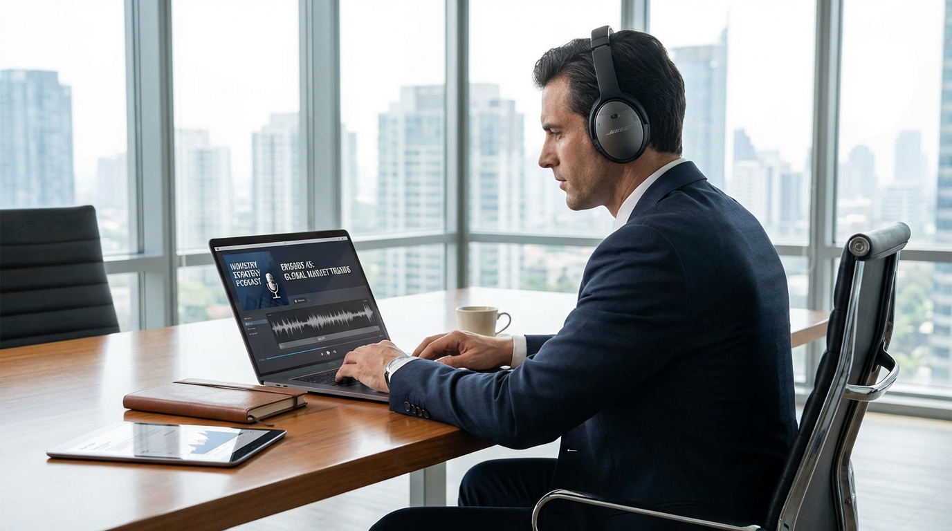 targeting c suite executives through niche industry podcast sponsorships