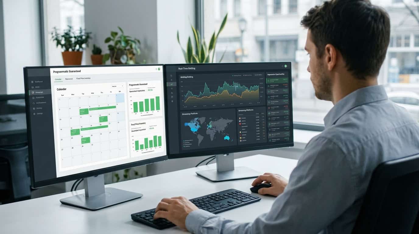 the differences between programmatic guaranteed deals and real time bidding in television