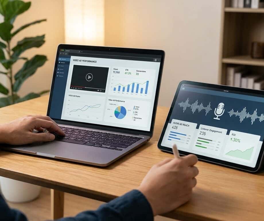 performance audio vs performance video advertising returns